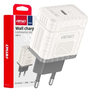 Wall charger Quick Charge GaN PD 30W USB-C AMIO-04285