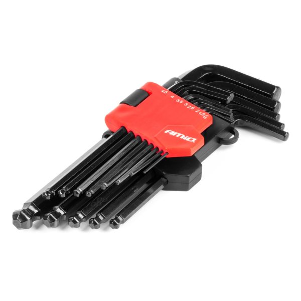 Imbus hex keys CRV black 13pcs AMIO-04304