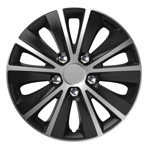 Wheel Cover Rapide NC 16" SILVER&BLACK with chrome nuts