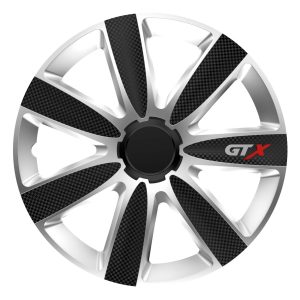 Wheel cover GTX Carbon black&silver 15"