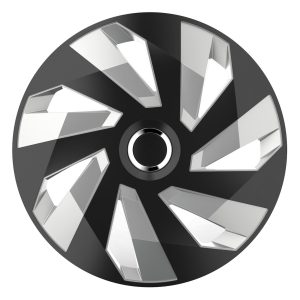 Hubcap Vector RC BLACK&SILVER 14"