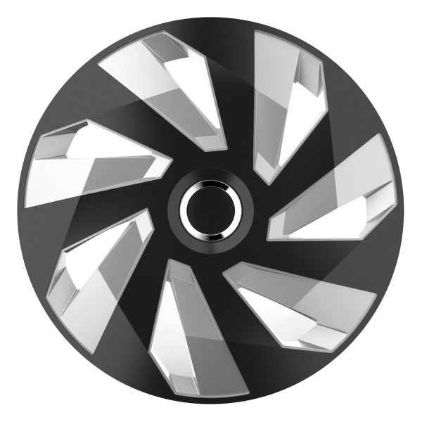 Hubcap Vector RC BLACK&SILVER 16"