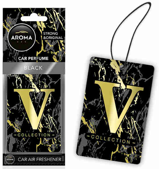 Car air freshener AROMA CEL. V-COLLECTION Black
