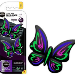 Car air freshener AROMA FANCY SHAPES BUTTERFLY Blueberry