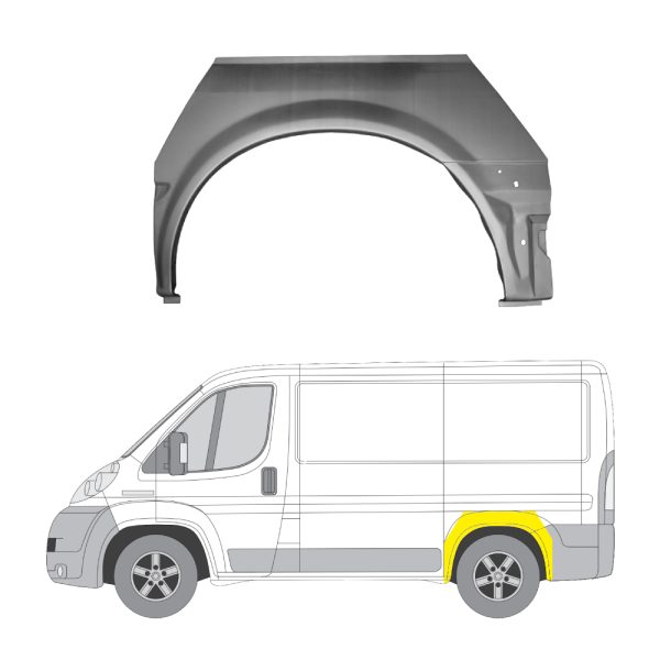 Takalokasuojan kaari vasen Ford Tourneo/Transit 2000-2013