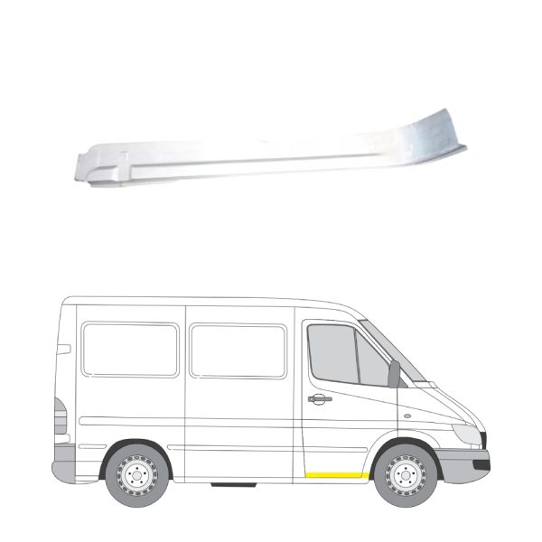 Pohjapelti oikea MB Sprinter/VW LT 1995-2006 (vahvistettu)