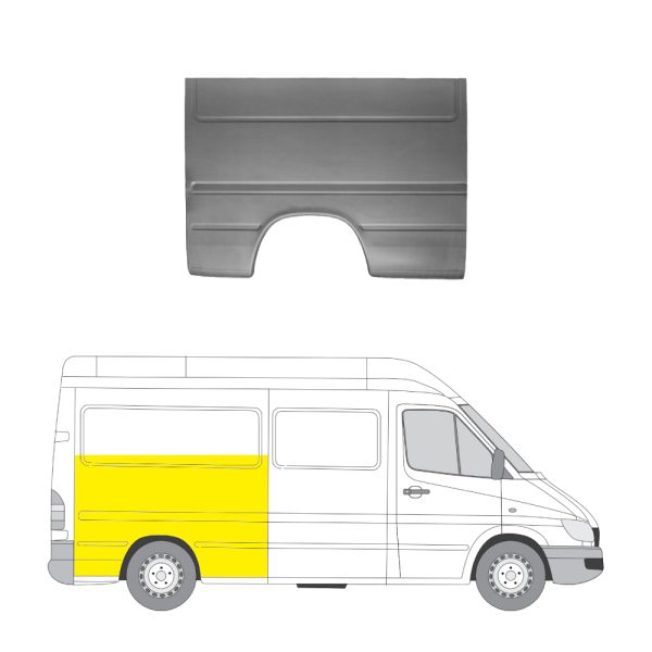 Takalokasuoja oikea MB Sprinter/VW LT 1995-2006