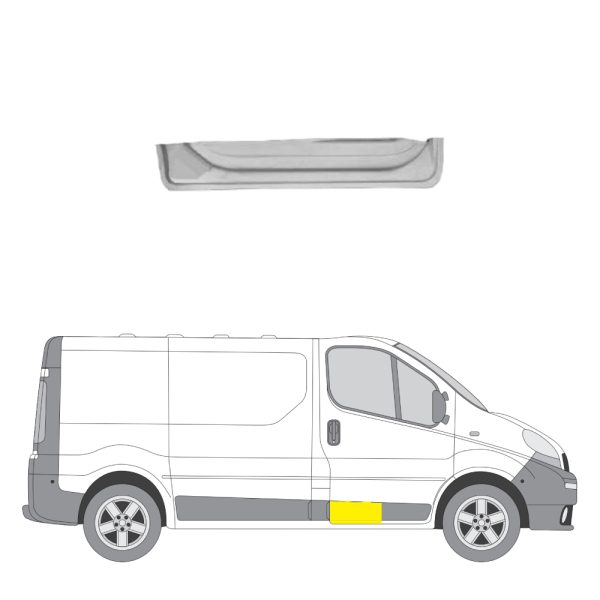 Oven korjauspelti oikea Nissan/Opel/Renault 2001-2014