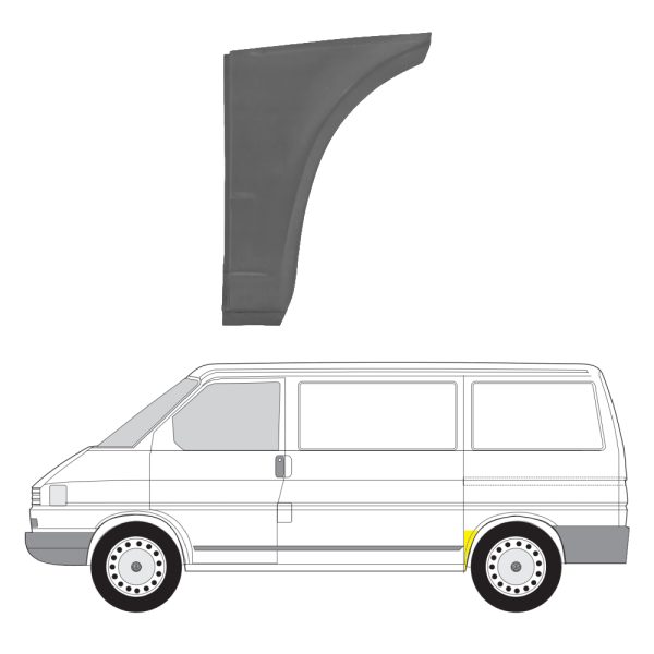 Takalokasuojan kaari vasen VW Transporter T4 1990-2003