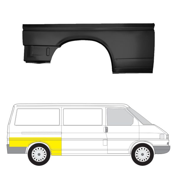 Takalokasuoja oikea VW Transporter T4 1990-2003