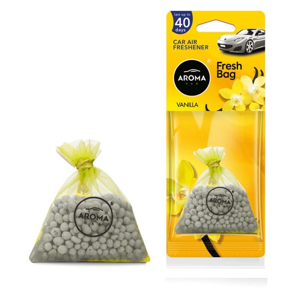 Car air freshener AROMA FRESH BAG Vanilla - NEW - ceramic