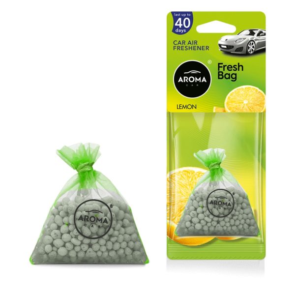 Car air freshener AROMA FRESH BAG Lemon - NEW - ceramic