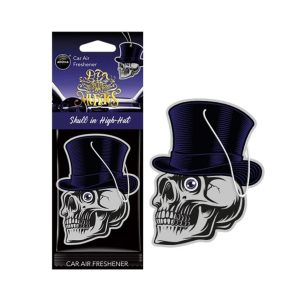 Car air freshener AROMA CAR MUERTOS Skull in Hat Black Oud