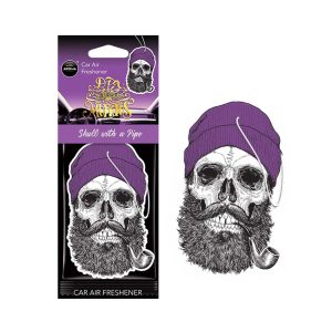 Car air freshener AROMA CAR MUERTOS Skull with a Pipe Coral Stuff