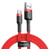 USB to USB-C cable Baseus Cafule 1.5A 1m red