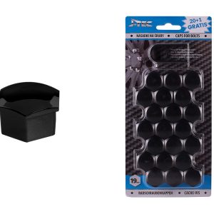 Caps for bolts 19 mm black