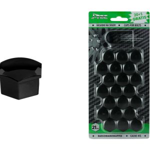 Caps for bolts 21 mm black