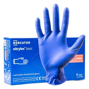 Nitrile protective gloves Nitrylex Basic size L 100 pcs