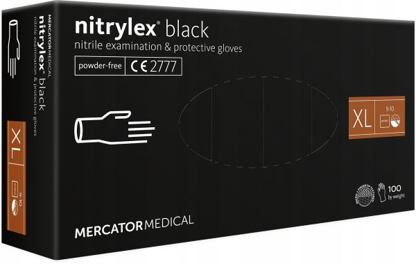 Nitrile protective gloves Nitrylex Basic size XL 100 pcs