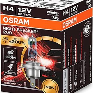 Halogen Bulb Osram H4 12V 60/55W P43t NIGHT BREAKER 200 /1 pc