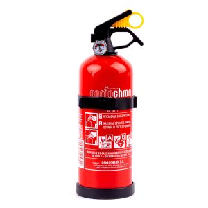 Powder fire extinguishers ABC with presure gauge and wall fixing