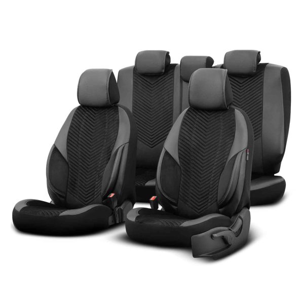 Car seat covers set OTOM ADVANCED 204 BLACK BABYFACE 3-ZIP