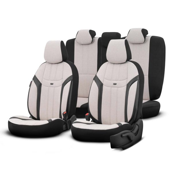 Car seat covers set OTOM  SWAN 503 BEIGE 3-ZIP