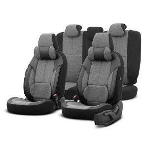 Car seat covers set OTOM VOYAGER 102 SMOKED 3-ZIP