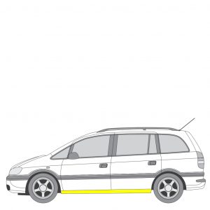 Helmapelti vasen Opel Zafira A Tila-auto (T98) 1999-2005