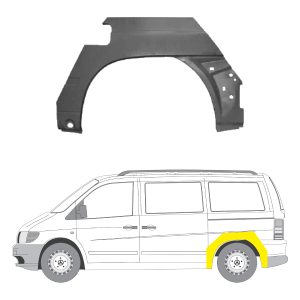 Takalokasuojan kaari vasen Mercedes-Benz V-Sarja 1996-2003