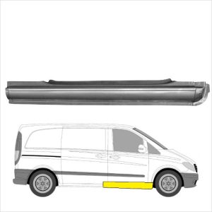 Etuoven helmapelti oikea MB Viano/Vito (W639) 2003-2014