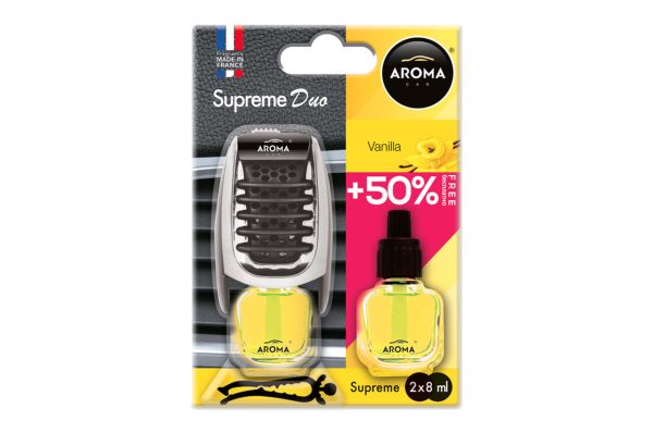 Car air freshener AROMA SUPREME DUO VANILIA