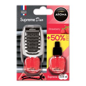 Car air freshener AROMA SUPREME DUO STRAWBERRY