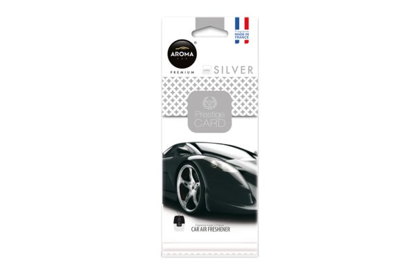 Car air freshener AROMA PRESTIGE CARD SILVER