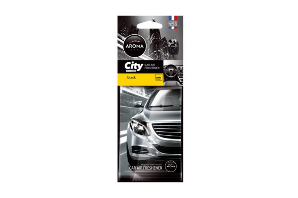 Car air freshener AROMA CAR CITY CARD BLACK