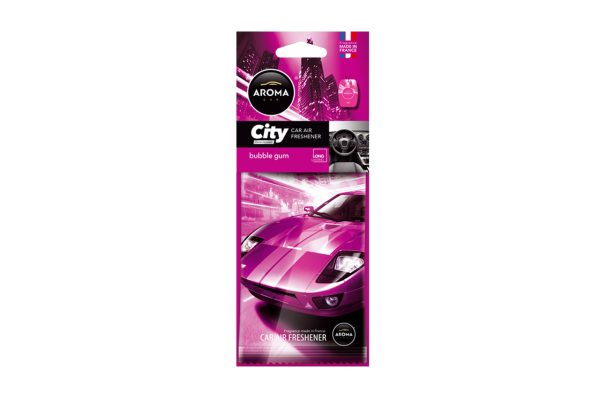 Car air freshener AROMA CAR CITY CARD BUBBLE GUM