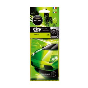 Car air freshener AROMA CAR CITY CARD LEMON