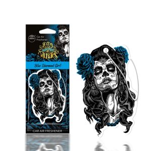 Car air freshener AROMA DIA DE LOS MUERTOS Blue Diamond Girl