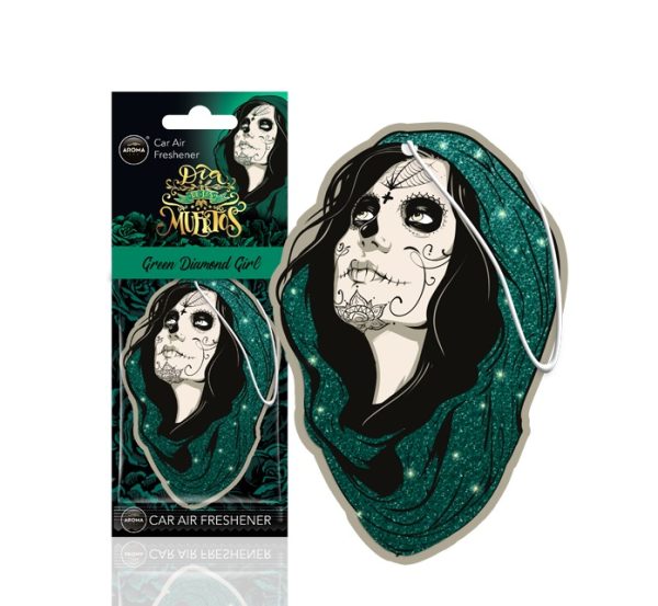 Car air freshener AROMA DIA DE LOS MUERTOS Blue Diamond Girl