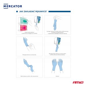 Nitrile protective gloves Nitrylex Basic size L 100 pcs