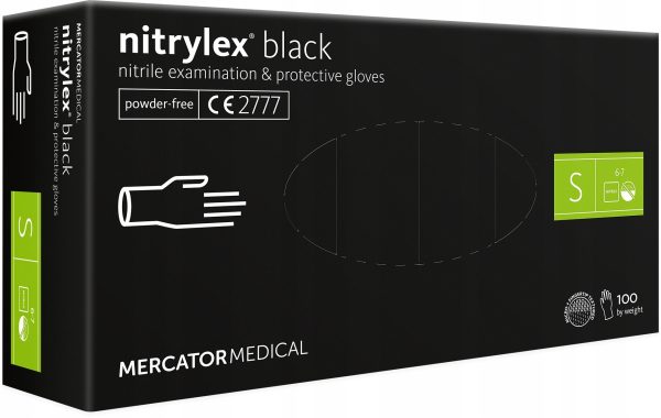 Nitrile protective gloves Nitrylex Basic size S 100 pcs