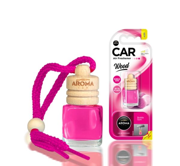 Car air freshener AROMA WOOD Bubble Gum