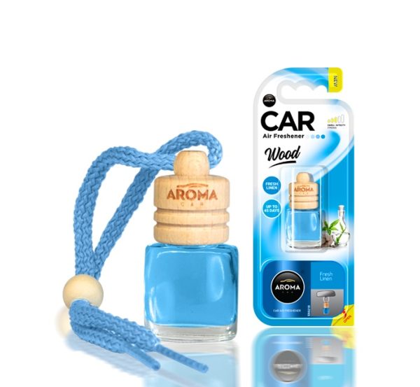 Car air freshener AROMA WOOD FRESH LINEN