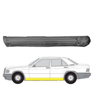 Helmapelti vasen MB 190 (W201) 1982-1993